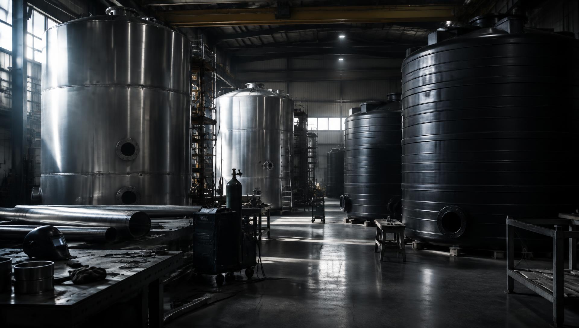 Fábrica de tanques e reservatórios industriais